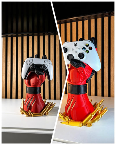 Deadpool Controller Holder | Gaming Controller Stand | PS5, Xbox, Switch Pro, PC Gamepad Display | Gamer Gift | 3D Printed Desk Organizer