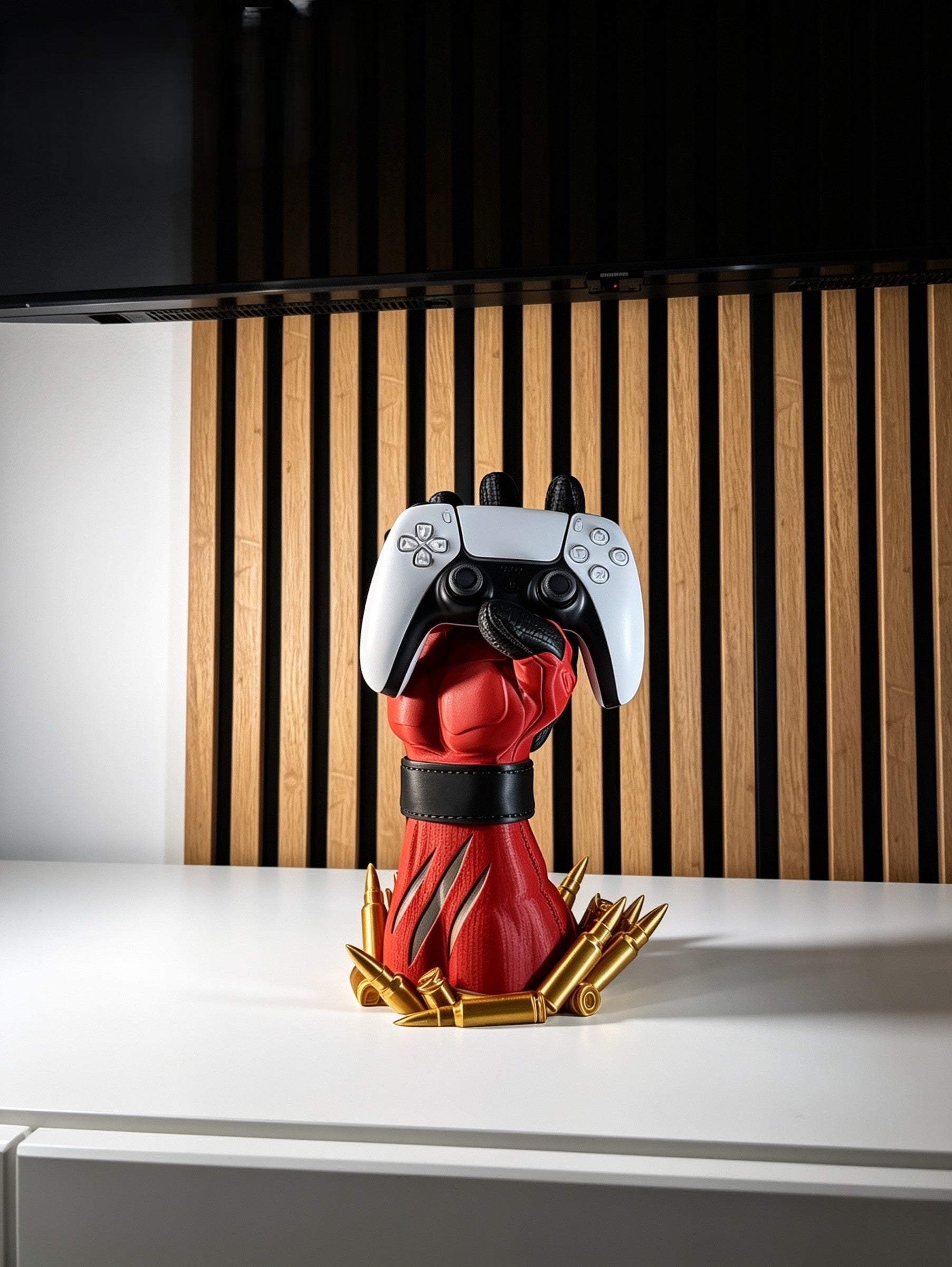 Deadpool Controller Holder | Gaming Controller Stand | PS5, Xbox, Switch Pro, PC Gamepad Display | Gamer Gift | 3D Printed Desk Organizer