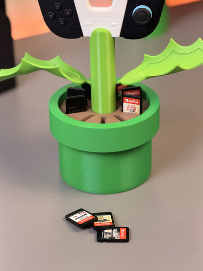Piranha Plant Joy-Con Grip for Nintendo Switch 2 (NS2) | Controller Handle & Game Card Holder