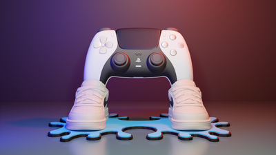 PS5 Controller Stand Sneaker Inspired, Air Force DualSense Holder, PlayStation 5 Accessories, Nike Style Gaming Decor, Gamer Gift Man