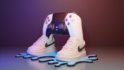 PS5 Controller Stand Sneaker Inspired, Air Force DualSense Holder, PlayStation 5 Accessories, Nike Style Gaming Decor, Gamer Gift Man
