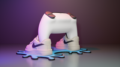 PS5 Controller Stand Sneaker Inspired, Air Force DualSense Holder, PlayStation 5 Accessories, Nike Style Gaming Decor, Gamer Gift Man