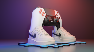 PS5 Controller Stand Sneaker Inspired, Air Force DualSense Holder, PlayStation 5 Accessories, Nike Style Gaming Decor, Gamer Gift Man