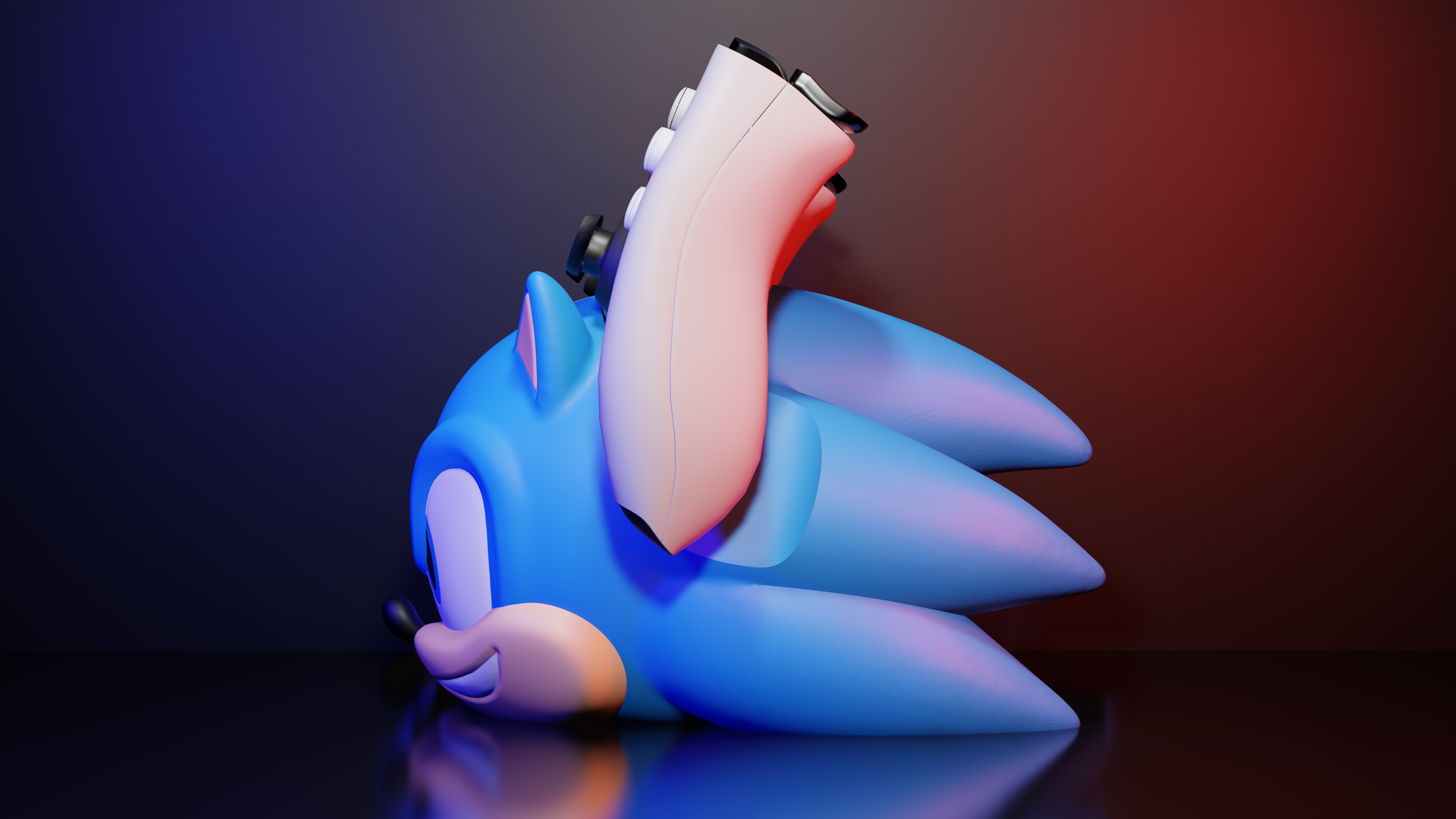 Sonic Controller Holder Stand – PS5, Xbox & Nintendo Switch Pro Compatible Gaming Display