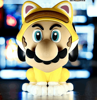 Yellow Cat Controller and Game Holder - Inspired by "Mario Bros"