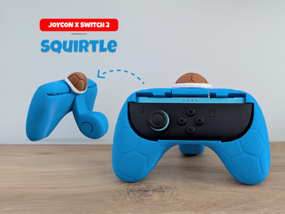 Squirtle Inspired Joy-Con Grip for Nintendo Switch 2 – Ergonomic Controller Holder for Gamers