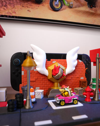 Mario Kart Switch 2 Stand Set – Dock, Pro Controller Garage & Camera Tower – Nintendo Switch 2 Pit Stop Display Gift