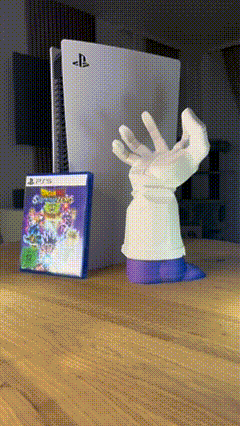 Vegeta Hand Controller Stand - Dragon Ball Z Gaming Holder | PS5, Xbox, Switch Display | Unique Gamer Gift