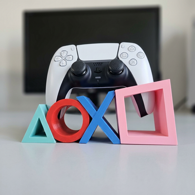 Playstation 5 Icons Controller Holder - PS5 Symbols Dualsense Stand - Gaming Accessories Playstation