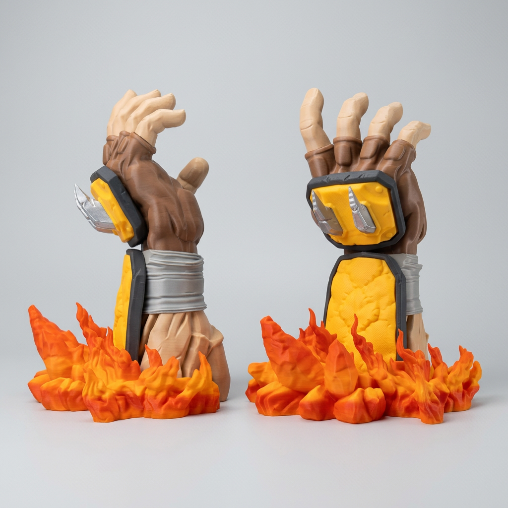 Mortal Kombat Scorpion Inspired Controller Holder – PS5, PS4, Xbox & Switch Pro