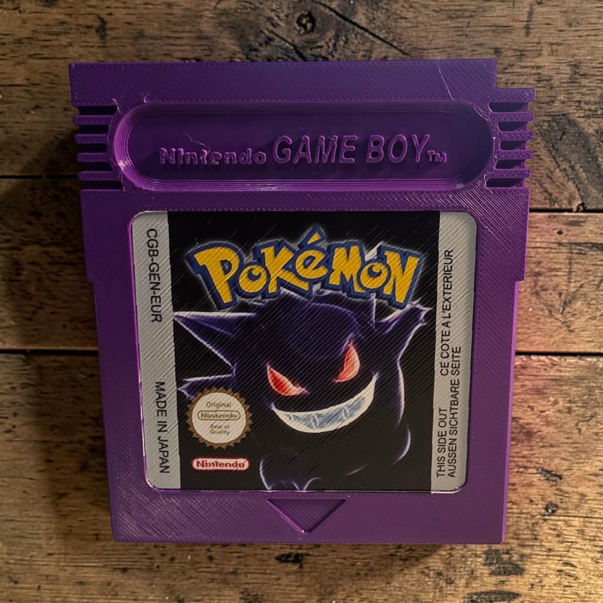 Pokémon Game Boy Cartridge Magnets and Coasters - UV Printed High Def Art - 3D Printed Pikachu Charizard Blastoise Gengar Set of 4