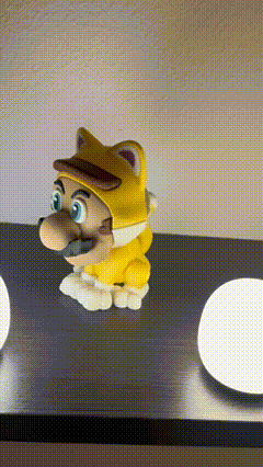 Yellow Cat Controller and Game Holder - Inspired by "Mario Bros"