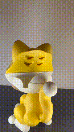 Yellow Cat Controller and Game Holder - Inspired by "Mario Bros"