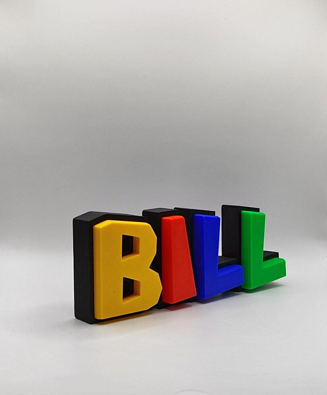 Custom Nameplate Sign in Super Mario Font Style - 3DPrintingLabDesigns