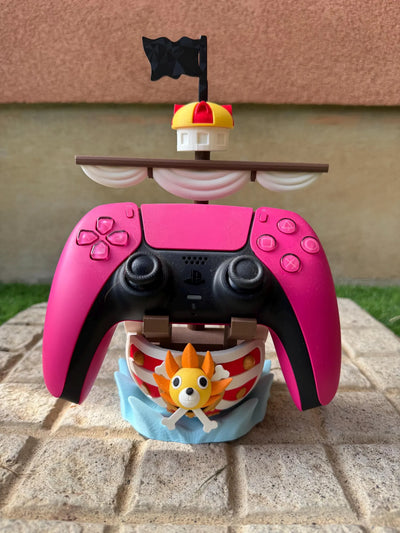 Thousand Sunny Controller Holder - One Piece Gaming Stand for PS5, Xbox, Switch - Anime Gift for Gamers & Collectors