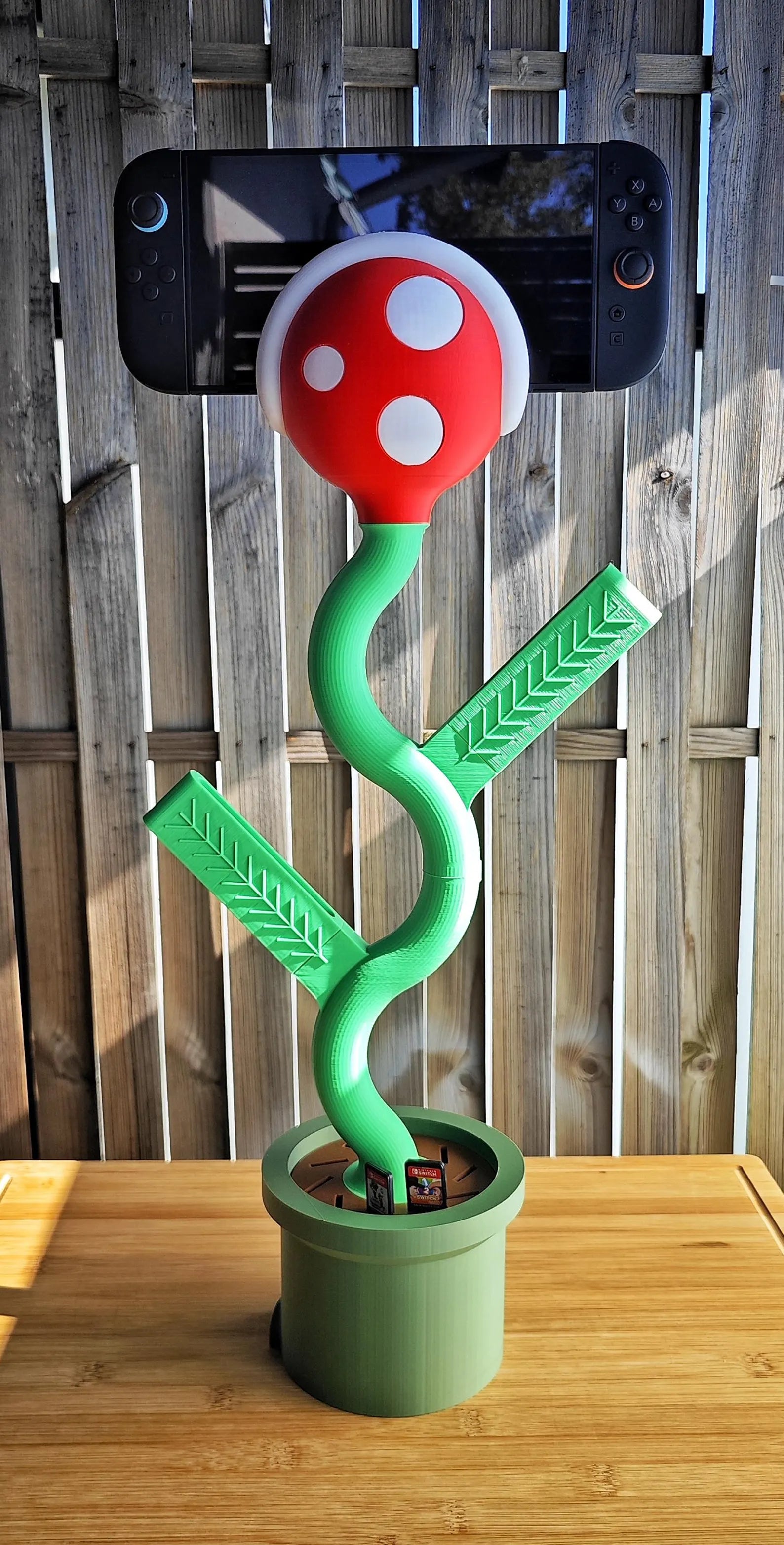Super Mario Piranha Plant Stand for Nintendo Switch 2, Dock, Joy-Con Holder, Charging & TV Mode