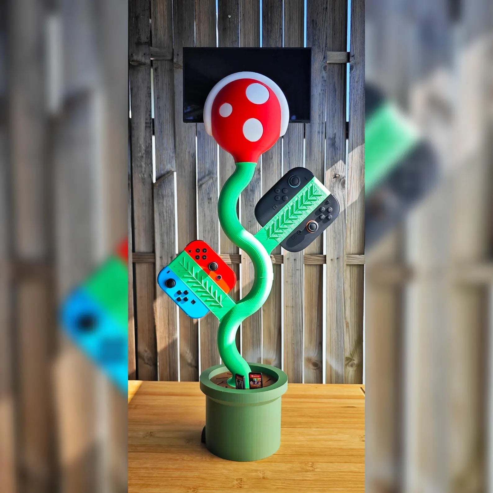 Super Mario Piranha Plant Stand for Nintendo Switch 2, Dock, Joy-Con Holder, Charging & TV Mode