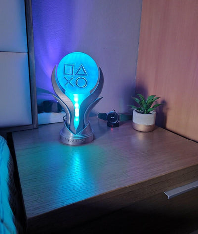 Playstation 5 Platinum Trophy Lamp - Giant Size - RGB Color - 3DPrintingLabDesigns