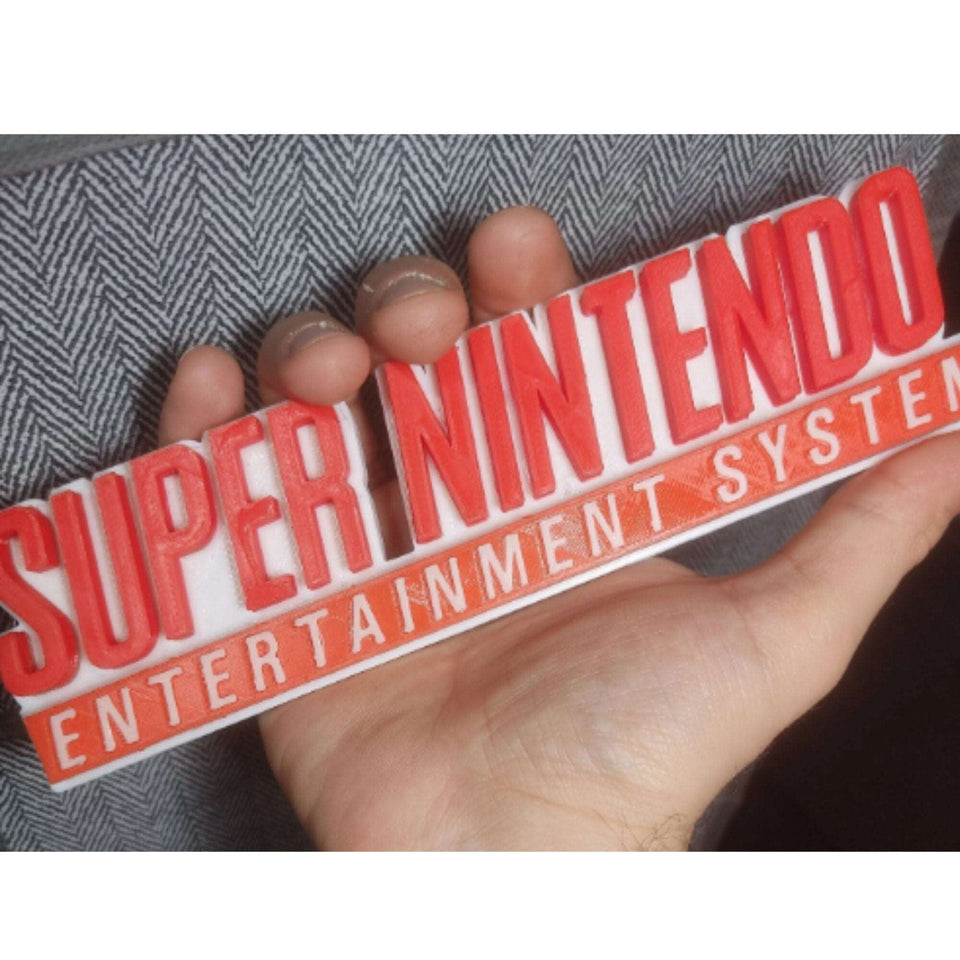 SNES Classic Edition Nintendo Logo Sign In Different Sizes Great for Gaming Room Decor Video game Nintendo Sign for Man Cave