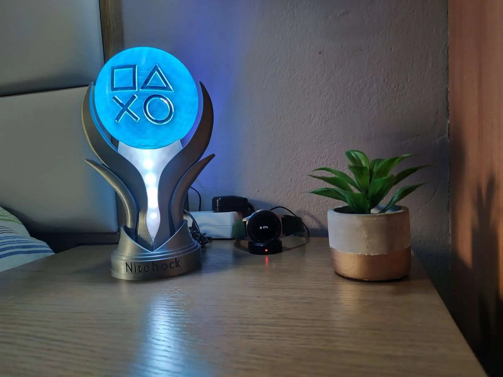 Playstation 5 Achievement Trophies Gold Silver Bronze Platinum LED Light Lamp Edition