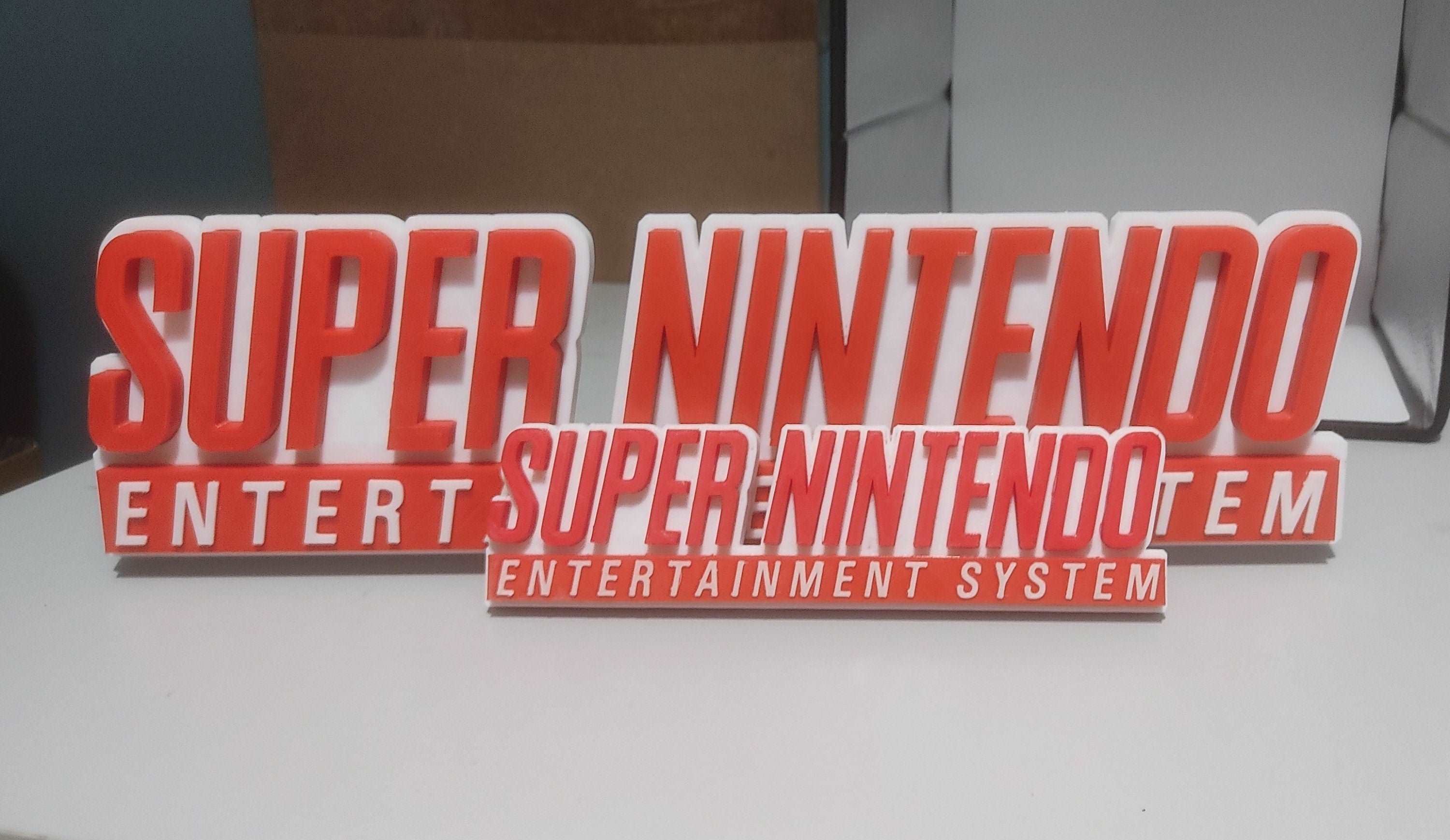 SNES Classic Edition Nintendo Logo Sign In Different Sizes Great for Gaming Room Decor Video game Nintendo Sign for Man Cave