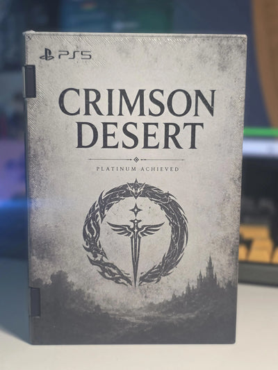 Custom Platinum Trophy Display | 3D Printed Steelbook Case | Personalized PS Trophy Hunter Gamer Gift