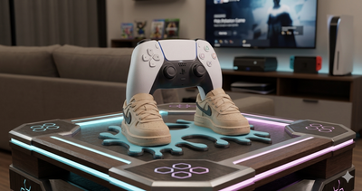 PS5 Controller Stand Sneaker Inspired, Air Force DualSense Holder, PlayStation 5 Accessories, Nike Style Gaming Decor, Gamer Gift Man