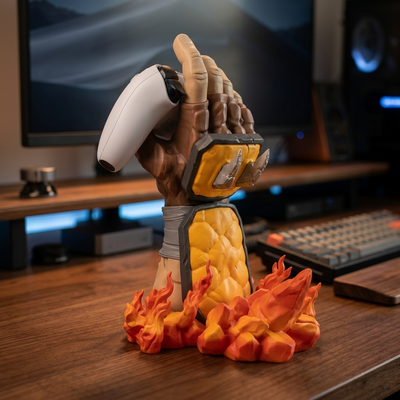 Mortal Kombat Scorpion Inspired Controller Holder – PS5, PS4, Xbox & Switch Pro