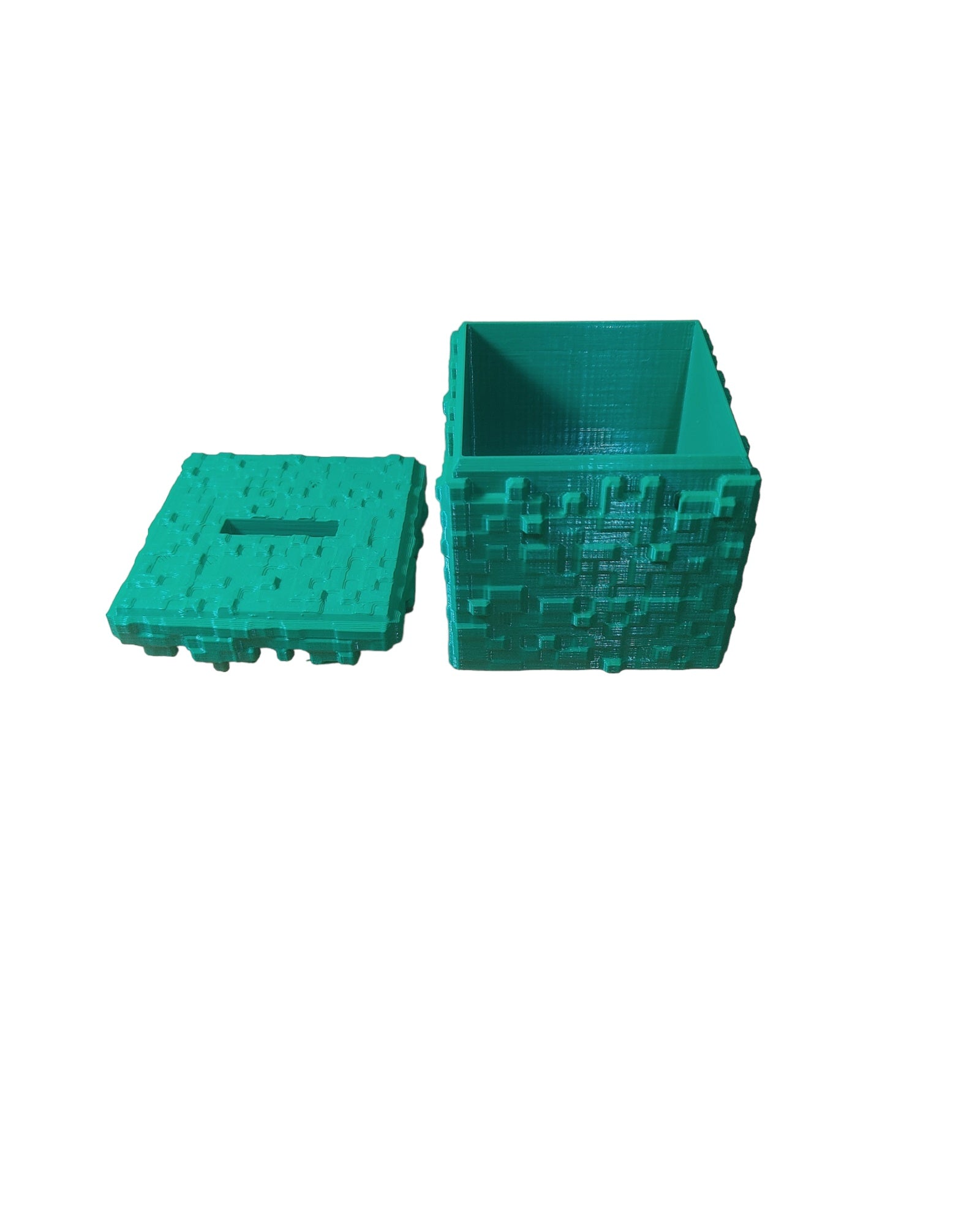 3D Minecraft Grass Block Fan Art Money Box Piggy Bank Money Bank - 3DPrintingLabDesigns