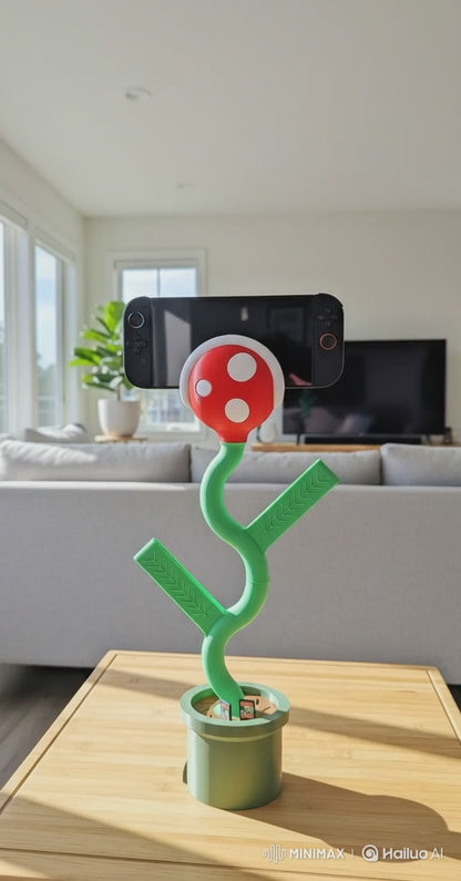 Super Mario Piranha Plant Stand for Nintendo Switch 2, Dock, Joy-Con Holder, Charging & TV Mode