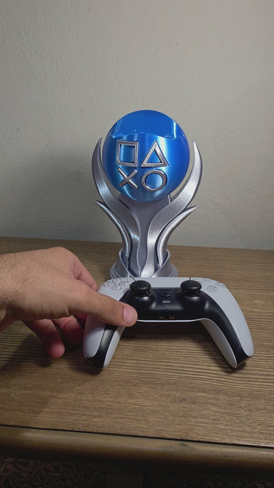 PS5 Platinum Trophy Controller Holder, Personalized Dualsense Stand ,Gaming Desk Decor