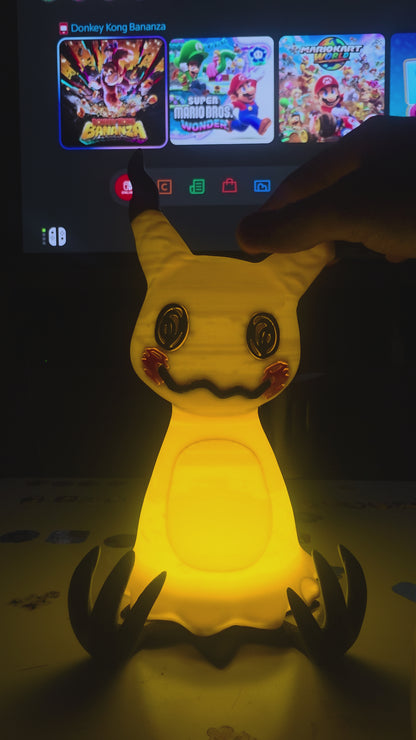Mimikyu Controller Stand Lamp, Ghost Glow Night Light, Gaming Room Decor