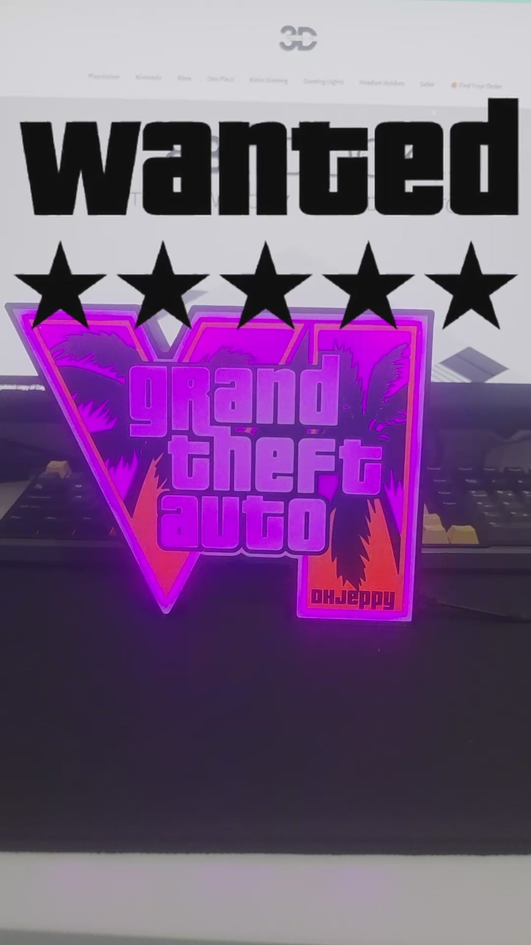 GTA 6 LED RGB Lightbox