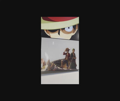 One Piece Hidden Scene LED Lamp - Magic Transforming Anime Light Box - Secret Detail Manga Art - Luffy & Crew Night Light - Unique Gift for Anime Fans