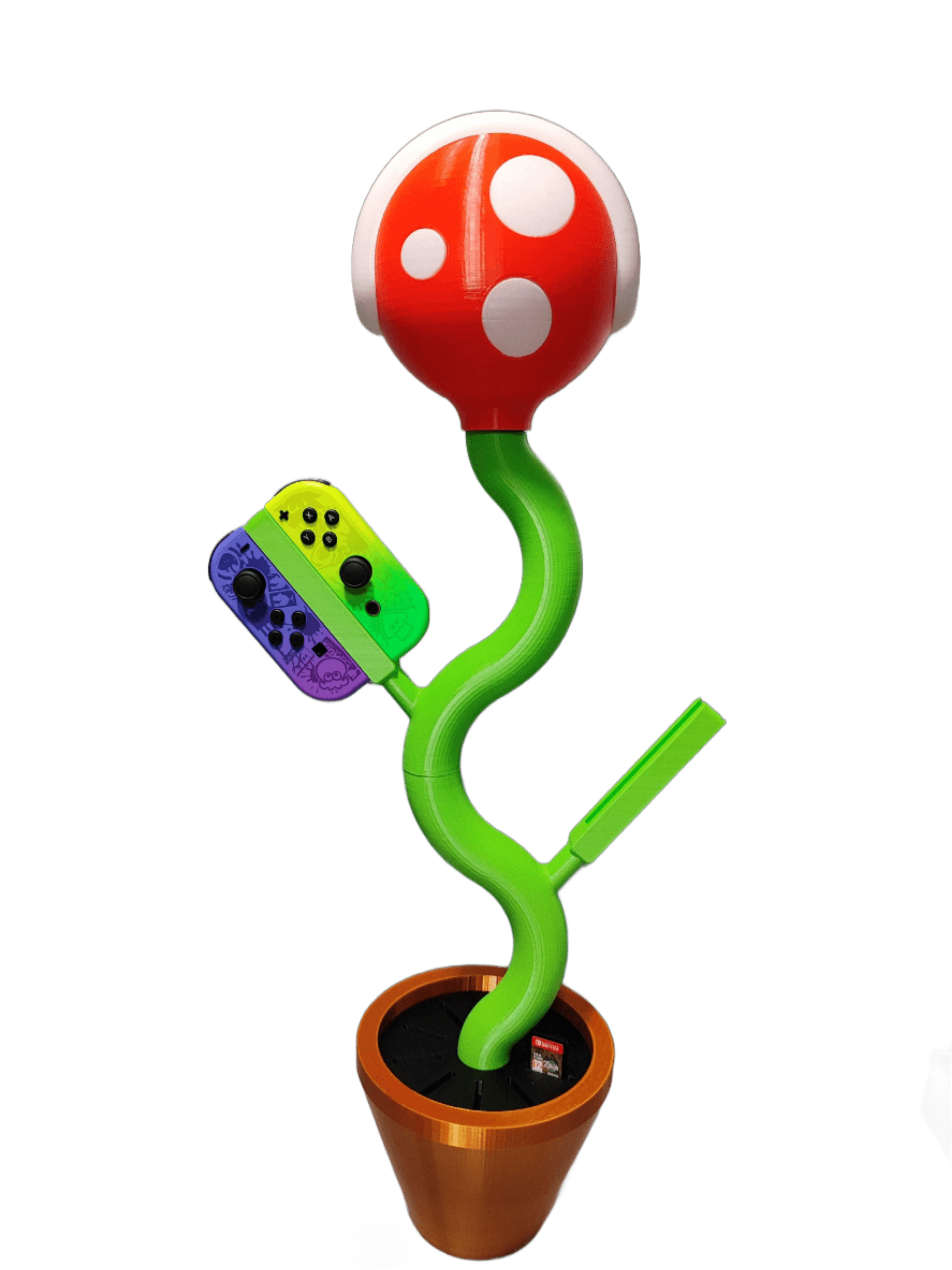 Custom 3D-Printed Piranha Plant Charging Station for Nintendo Fans