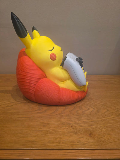 Pikachu Controller Stand for PS5 & Xbox, Cute Sleeping Pokemon Controller Holder, Gaming Desk Decor and Gift for Gamers