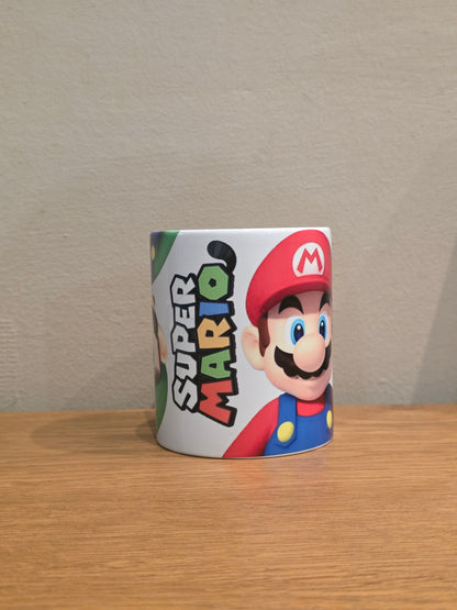Super Mario Coffee Mug | Nintendo Gaming Gift | Mario & Luigi Ceramic Cup | Gamer Gift Idea | Birthday Gift for Him | Gaming Room Decor