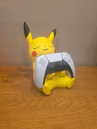 Pikachu Controller Stand for PS5 & Xbox, Cute Sleeping Pokemon Controller Holder, Gaming Desk Decor and Gift for Gamers