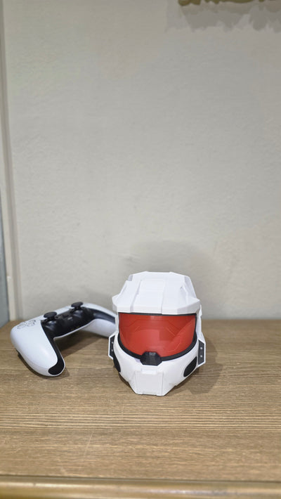 Halo Master Chief Controller Stand – Xbox & PS5 Holder – Spartan Gaming Desk Decor