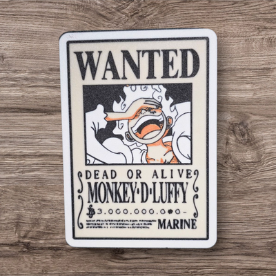 Αφίσα One Piece Luffy Wanted RGB LED Lightbox - Λάμπα Anime "Dead or Alive" | Δώρο Bounty Gamer | Τέχνη Γραφείου Manga 