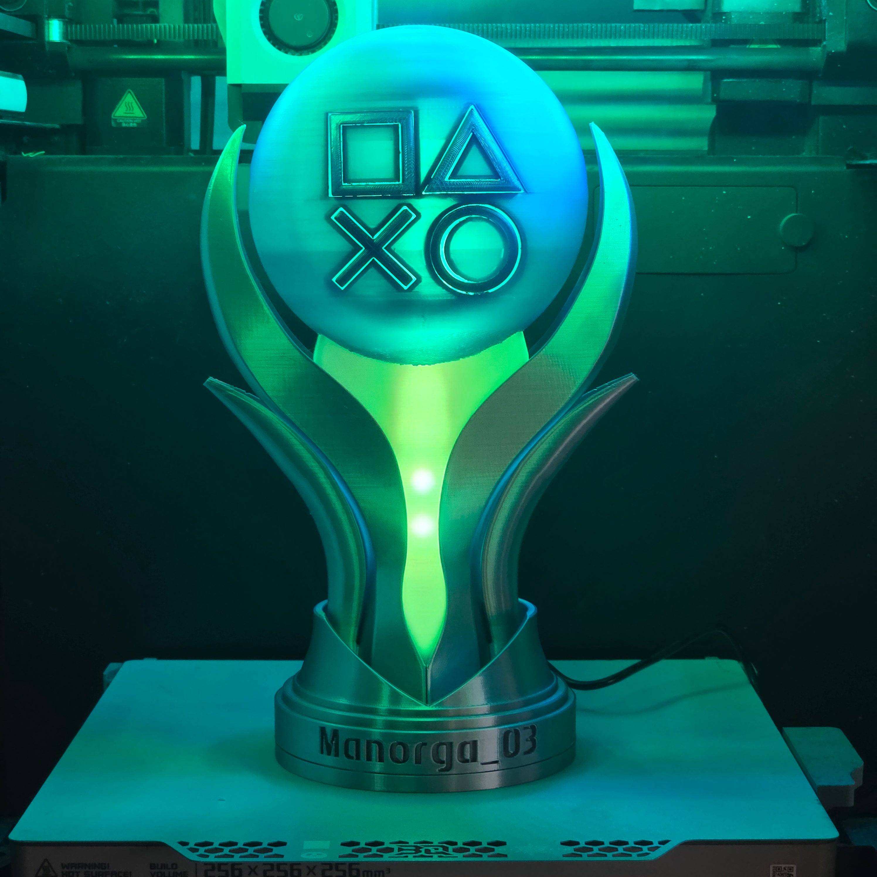3D Printed PS5 Platinum Trophy Replica | Gaming Decor