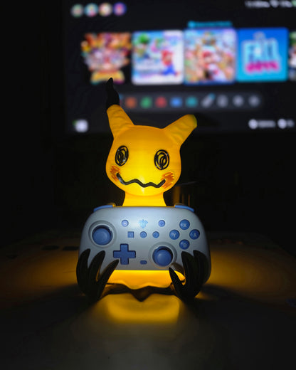 Mimikyu Controller Stand Lamp, Ghost Glow Night Light, Gaming Room Decor