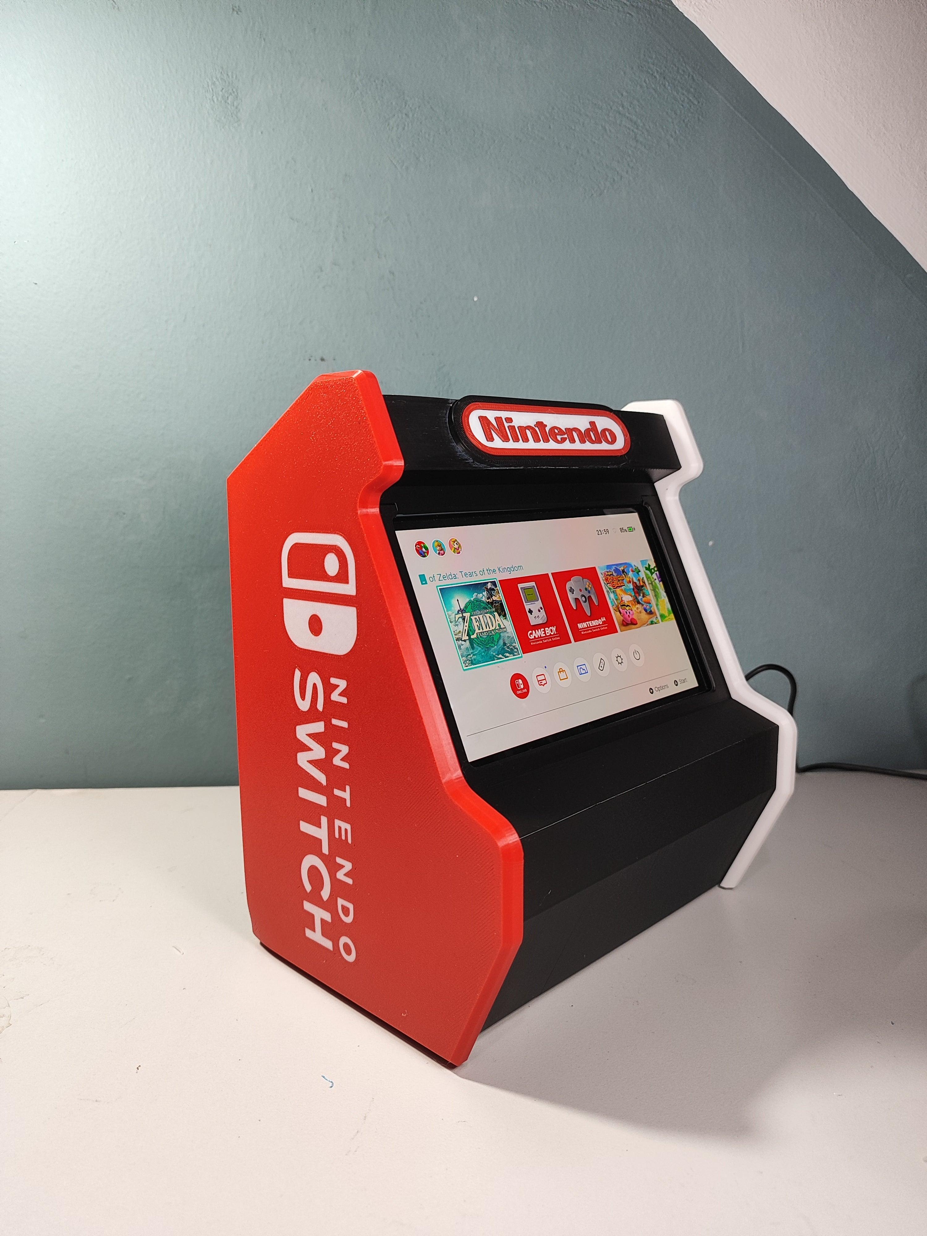 Arcade Cabinet for Nintendo Switch OLED and Original Version - 3DPrintingLabDesigns