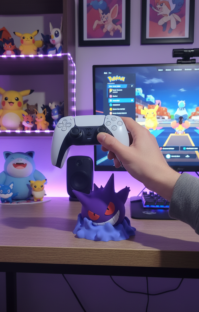 Βάση και θήκη χειριστηρίου Pokemon Gengar 