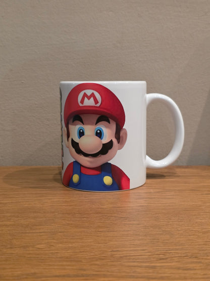 Super Mario Coffee Mug | Nintendo Gaming Gift | Mario & Luigi Ceramic Cup | Gamer Gift Idea | Birthday Gift for Him | Gaming Room Decor