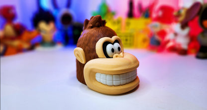 Donkey Kong Controller Holder & Echo Dot Stand – Nintendo, PlayStation, Xbox Compatible – Funny Game Room Decor