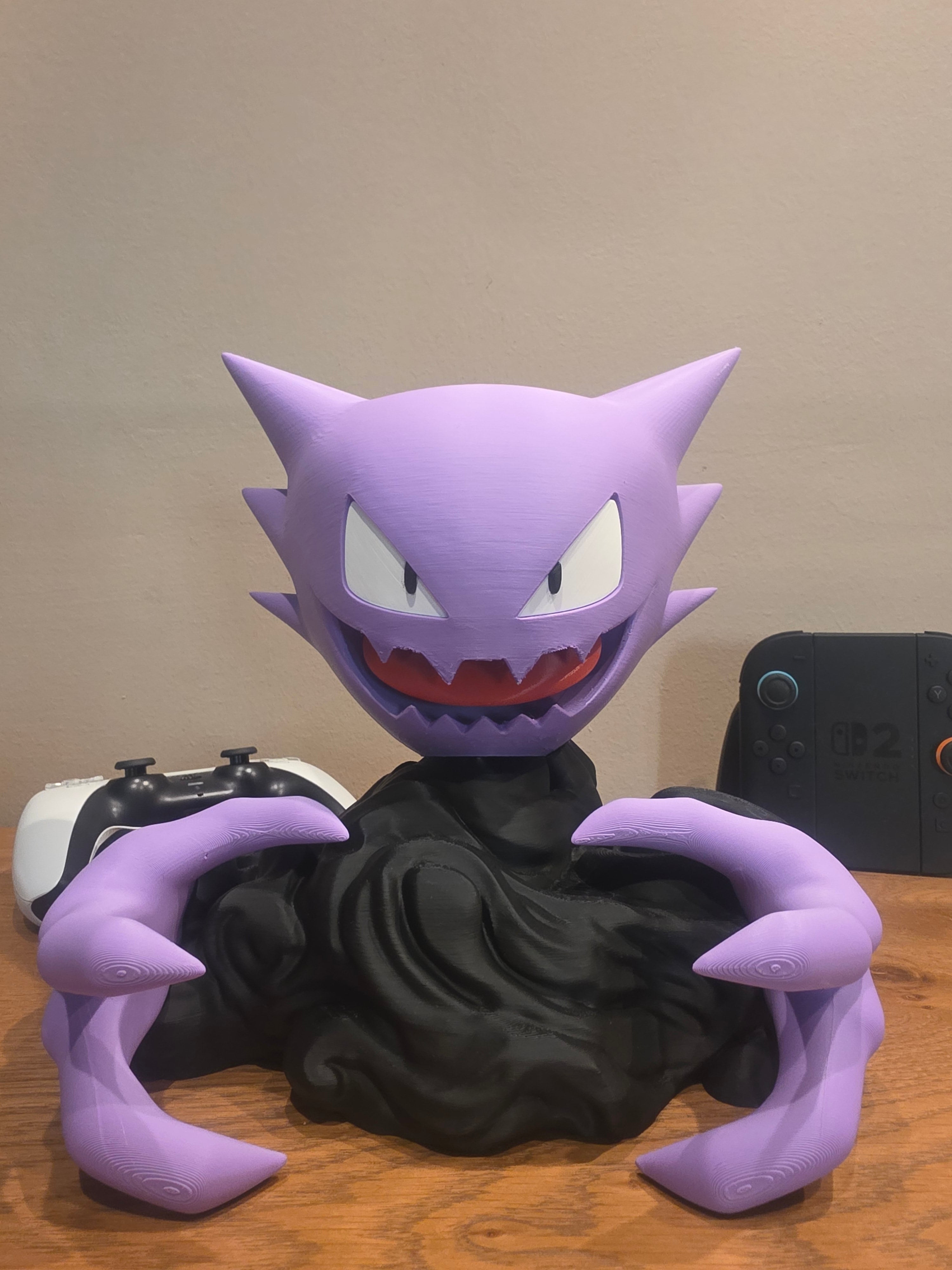 Haunter Controller Holder — 3D Printed Pokémon Gaming Stand for PS5, Xbox & Nintendo Switch