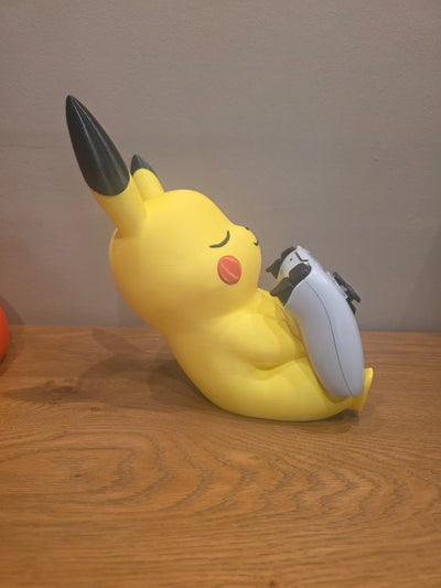 Pikachu Controller Stand for PS5 & Xbox, Cute Sleeping Pokemon Controller Holder, Gaming Desk Decor and Gift for Gamers