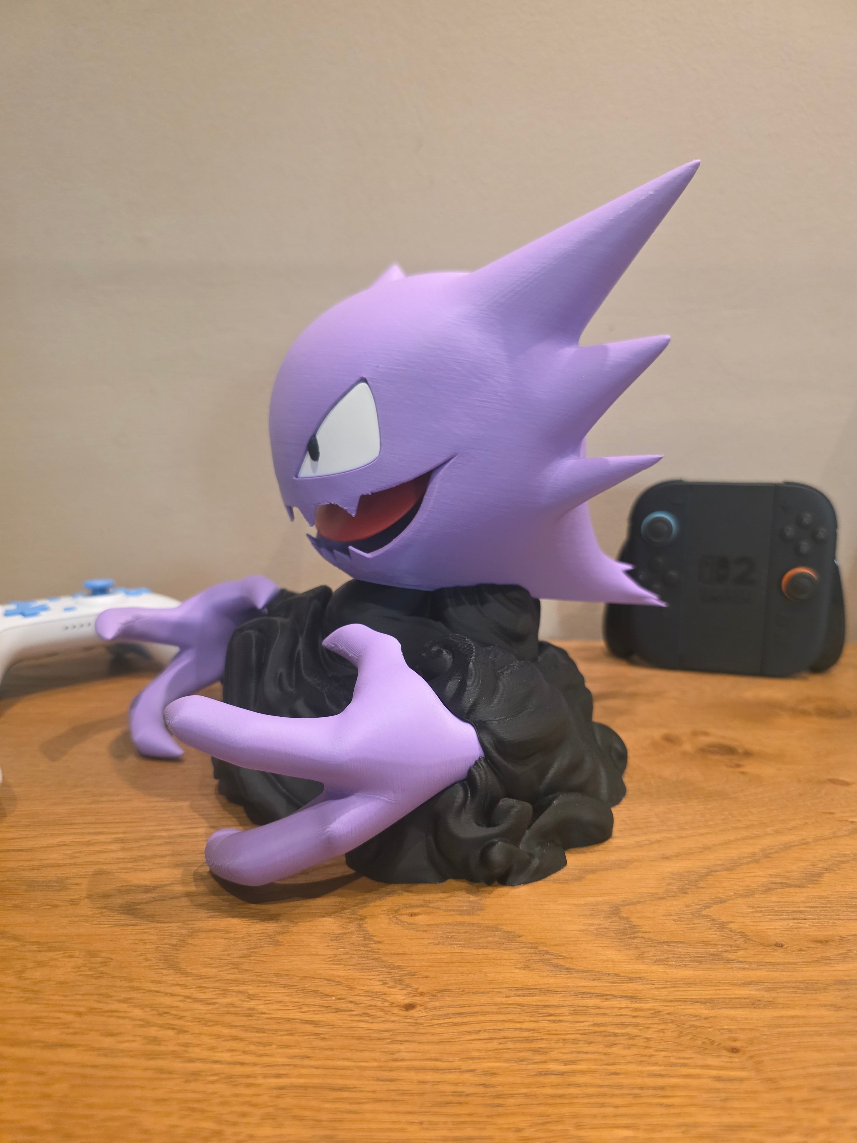Haunter Controller Holder — 3D Printed Pokémon Gaming Stand for PS5, Xbox & Nintendo Switch