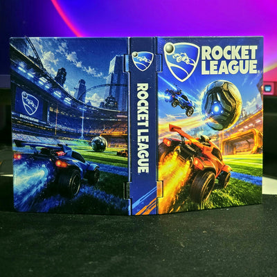 Rocket League Platinum Trophy Display Case – Personalized Steelbook-Style Case, 15 cm (5.9 in), 3D Printed PLA+